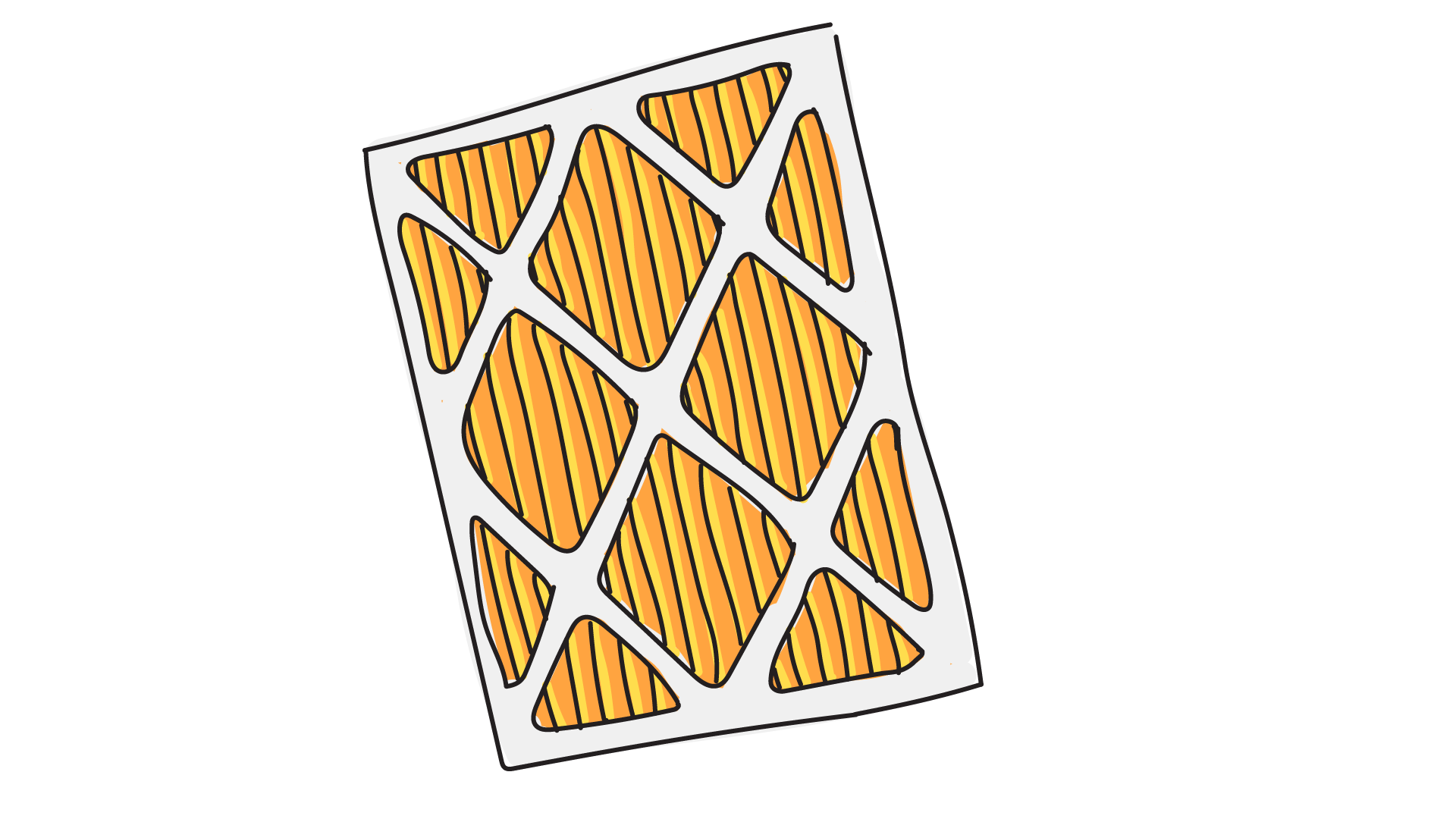 Air filter illustration