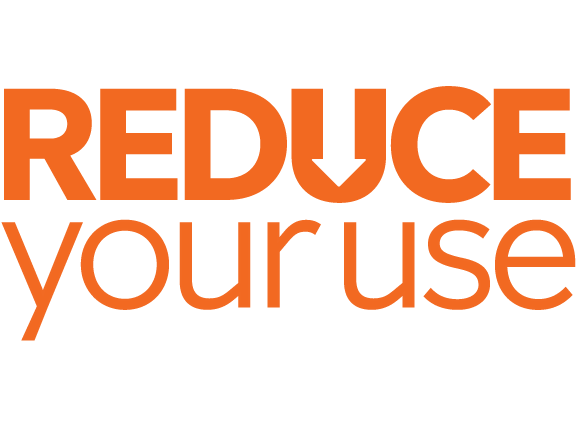 Reduce your Use logo in orange