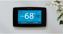 Emerson thermostat on wall