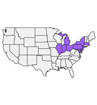 Direct Energy US Gas map