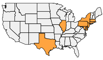 Direct Energy US Gas map