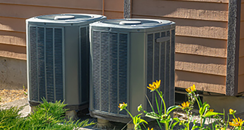 Two home air conditioners