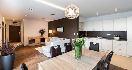 Image of a beautiful, well-furnished and decorated apartment