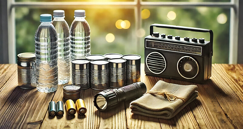 Non-perishable-foods-laid-out-on-table