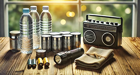 Non-perishable-foods-laid-out-on-table