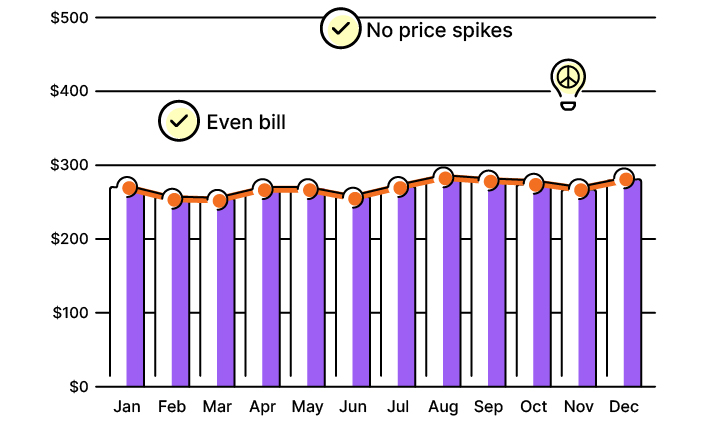 electricity bill after average monthly billing
